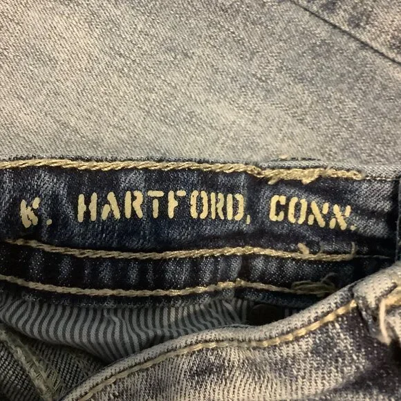 Axel Boys Jeans Size 14 Classic Straight Light Wash Embroidered Pockets - Picture 12 of 13